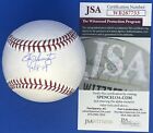 Edgar Martinez Signed Autographed MLB Baseball w/ “HOF 19” & JSA COA