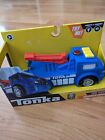 Tonka Blue Recycling Truck Rescue Force Lights Sounds Work Brand New