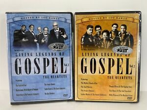 DVD Living Legends Of Gospel Vol 1 & 2 The Quartets Christian Lou Rawls NEW