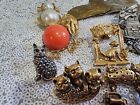 Vintage Cat Pin Broach Lot Of 12