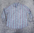 Robert Graham Shirt Mens 2xl Blue Paisley Flip Cuff Dadcorde Classicore Casual