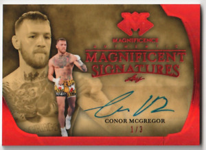 CONOR MCGREGOR 2024 Leaf Magnificence Autograph Auto #1/3 SSP - UFC