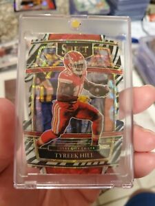 2021 Panini Select Tyreek Hill Zebra Die-cut Concourse!SSP FROM WAX TO 1 TOUCH
