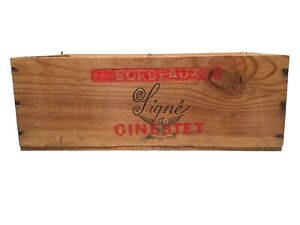 Vintage Wine Crate Bordeaux Signe Ginestet Eder Bros New York