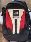 Pre-Owned Supreme X The North Face Backpack White Red Black FW18 