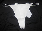 Varsbaby string side thong panties w/large bow back M white nip kawaii 80s