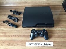 Sony PlayStation 3 PS3 Slim 320GB Console Controller & Cords Bundle WORKS GREAT