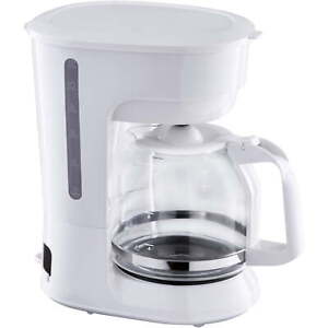 Mainstays White 12-Cup Drip Coffee Maker New Anti-drip Function Helps Durability