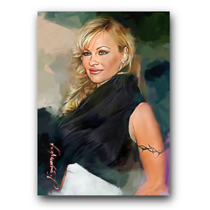 Pamela Anderson #54 Art Card Limited 27/50 Edward Vela Signed (Movies Actress)