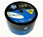 100 HP Blank 52X CD-R CDR Branded Logo 700MB Media Disc 2x50pk