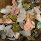 3000 Carat Lot of Mixed Opal (Green, Blue, Pink, Clear) Rough + FREE Faceted Gem