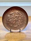 New ListingVintage Middle East Hand Tooled Etched Copper Decorative Plate