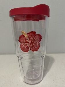New ListingHibiscus Tervis Tumbler Cup 24 oz With Lid Tropical Flower Pre-owned Never Used