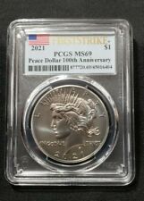 2021 Peace Silver Dollar  First Strike 100th Anniversary  PCGS MS69