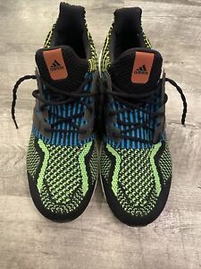 Adidas Mens UltraBoost 5.0 DNA GX4103 Green Running Shoes Sneakers Size 12