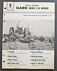 New ListingCase Model T-10 Mower Baler Dealer Sales Bulletin Literature - 1957