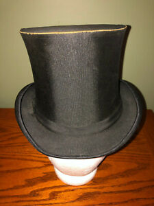Antique Early 1900’s Blaylock & Blynn Philadelphia Collapsible Black Top Hat 🎩