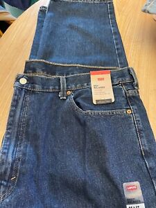 Levi's Men's Size 44x29 Straight 550 Relaxed Fit Blue Cotton Jeans Men New w/tag
