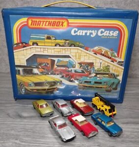 Vtg 1978 Matchbox Collector's Carrying Case ~ Holds 48 Cars + 7 MBX Superfast