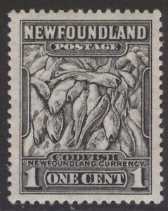 New ListingNEWFOUNDLAND 184 1932 1c GREY BLACK PILE OF CODFISH FIRST RESOURCES ISSUE VF MPH
