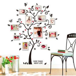 Happiness Photo Frame Tree Wall Sticker For Living Room Bedroom Decoration .KE