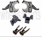 2/4 Drop Spindles Shackles Hangers Lowering Kit For 1973-87 Chevy C10 1.25 Rotor