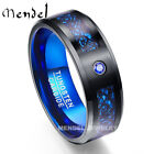 MENDEL Mens Tungsten Carbide Celtic Knot Wedding Engagement Band Ring Size 7-15