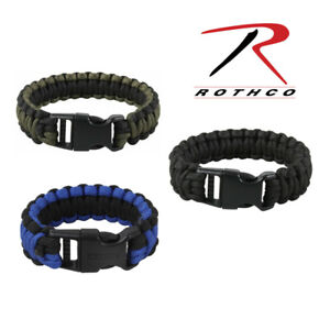 Rothco Deluxe Survival Paracord Bracelet With Buckle