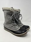 Sorel Womens Caribou Slim Quarry Grey NL 2649-052 Size 9.5 US  Winter Boots