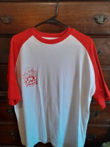 TommyInnit Merch 2021 Baseball Tee Red & White Size XL New Condition