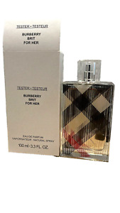 Burberry Brit For Her by Burberry for Women - 3.3 oz EDP Spray TESTER IN WHITE