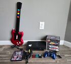 SONY Playstation2 PS2 Console - Bundle - Guitar Hero Bundle - Guitar, Games