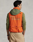 Polo Ralph Lauren Sport RL-67 Hi - Tech Orange Utility Vest Mens Size Small