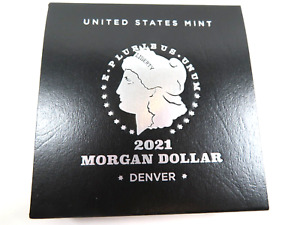 2021–D $1 Morgan Silver Dollar  w/Box OGP & COA 21XG MINT CONDITION *FREE SHIP*