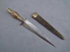 Antique Mediterranean Spanish Albacete Dagger Stiletto Knife to sword rapier