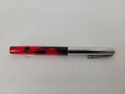Vintage Sheaffer's Cartridge Fountain Pen Translucent Red  & Chrome M Nib