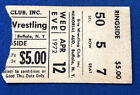 BEYOND RARE 1972 NWF Wrestling Ticket Buffalo AUD LOVE BROTHERS MIGHTY IGOR #3