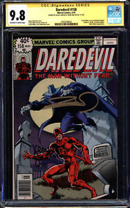 DAREDEVIL #158 CGC 9.8 OWW SS SIGNED BY KLAUS JANSON FRANK MILLER #2593208002