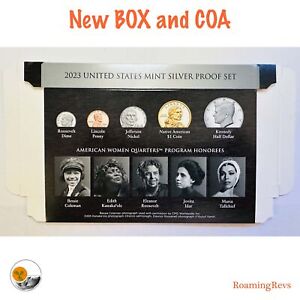 2023 Silver Proof Set-REPLACEMENT BOX & COA Change ordered by congress-NO COINS!