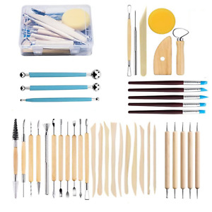 40 Pcs Pottery Tools Clay Set for Modeling ,Sculpting, Carving Set Artist Craft.