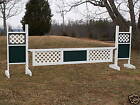 Horse Jumps 2 Panel Lattice Wooden Gate - 12ft x18in H - Color Choice #309