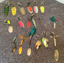 Mixed Lot Of 18 Casting Fishing Lures Mostly Spoons. (465)