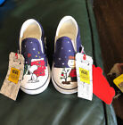 Vans Peanuts Christmas Charlie Tree Toddler Classic Slip on Shoes 4.5 New NEW