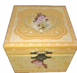 Disney Beauty & the Beast Princess Belle Music Jewelry Box Vintage Works Well