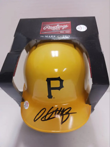 Oneil Cruz of the Pittsburgh Pirates signed autographed mini batting helmet PAAS