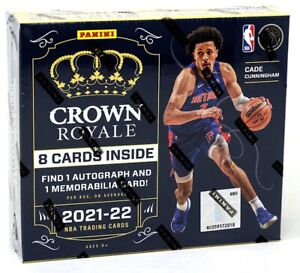 2021/22 PANINI CROWN ROYALE BASKETBALL HOBBY BOX BLOWOUT CARDS