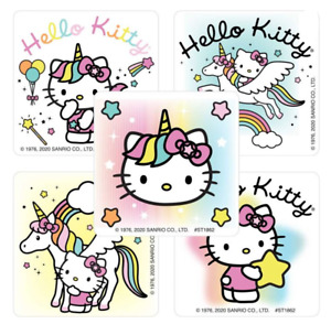 25 Hello Kitty Unicorn Stickers, 2.5