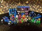 Lot Of 100 Fisher Price Imaginex DC & Marvel Comics Action Figures And Vehicles