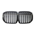 Gloss Black Front Grille For BMW X7 G07 2019 2020 2021 2022 Dual Line