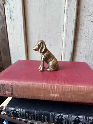 vintage brass dog figurine